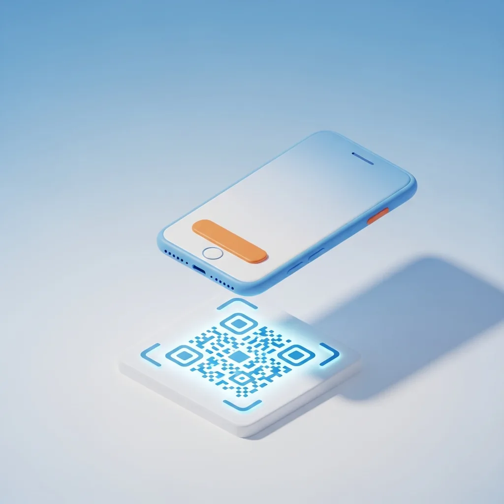 Scan du QR code avec un smartphone